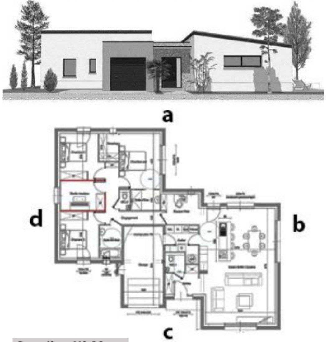 Façade et plan